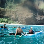 Resting off Kalalau Beach